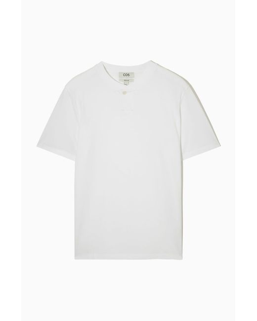 COS Cotton Regular-fit Baseball T-shirt in White for Men | Lyst