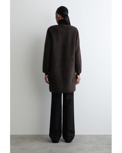 Giacca Teddy Lunga di COS in Black
