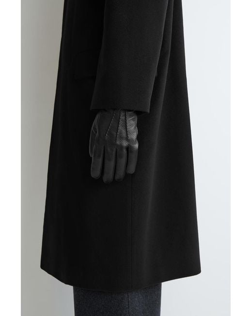 COS Lederhandschuhe Mit Kaschmirfutter in Black für Herren