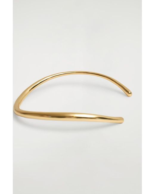 COS White Curved Cuff Necklace