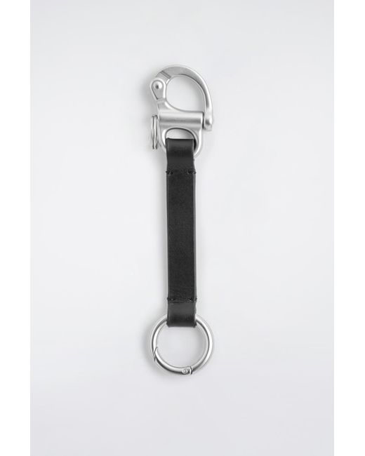 COS White Double-Ended Leather Lanyard for men