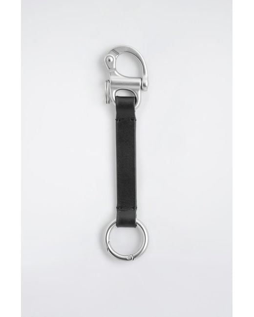 COS White Double-Ended Leather Lanyard for men