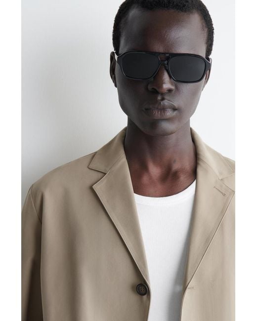 COS Natural Unstructured Cotton-Blend Blazer for men