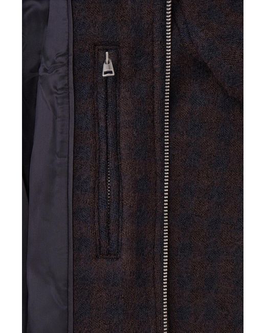COS Blue Oversized Boiled-wool Jacket