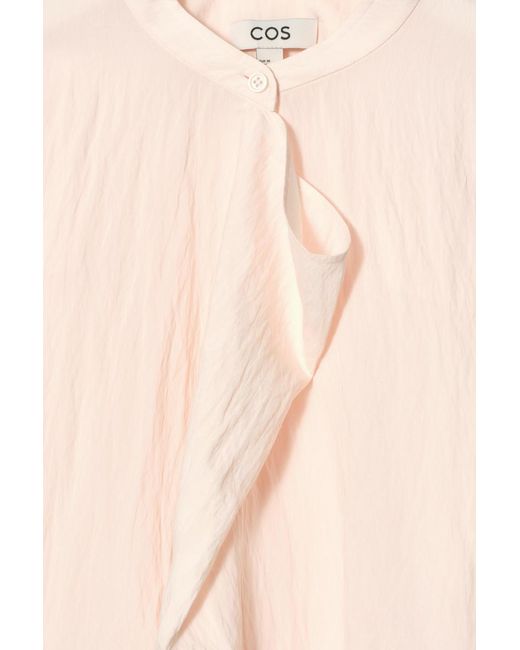 COS Pink Draped Blouse