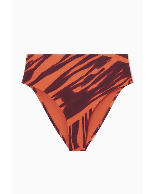 COS Red High-waisted Scuba Bikini Briefs