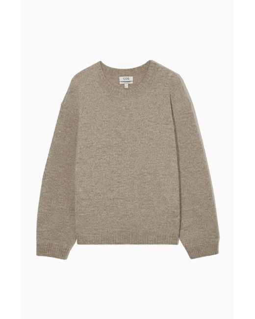 COS Natural Oversized Alpaca-blend Sweater for men