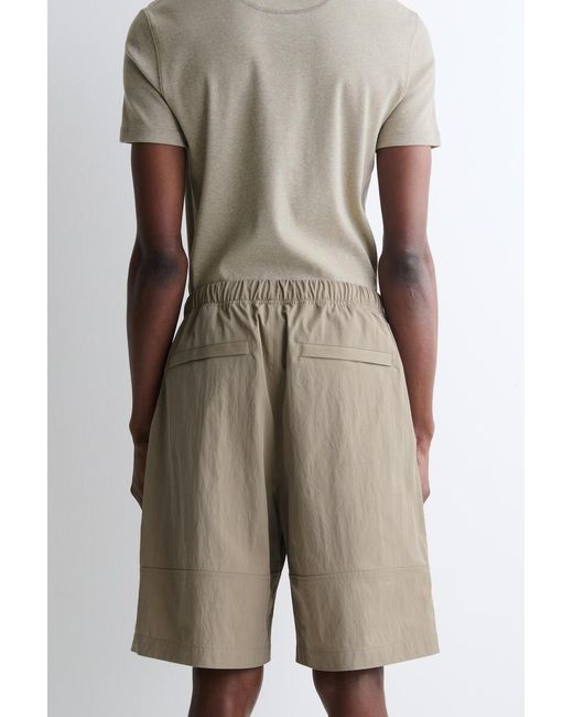 COS Natural Cotton Elasticated Knee-Length Shorts for men