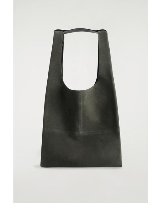 COS Black Slouchy Tote for men