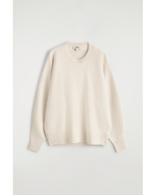 COS Natural Rounded Double-Faced Wool Sweater