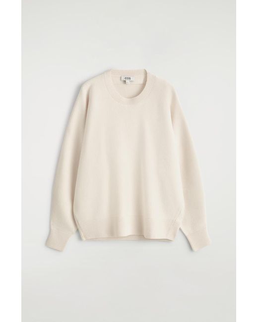 COS Natural Rounded Double-Faced Wool Sweater