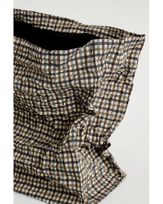COS Natural Folded Oversized Clutch Bag