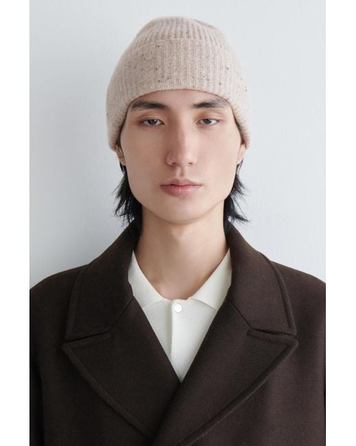COS Natural Wool-Cashmere Beanie