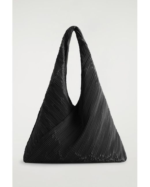 COS Black Sculptural Shoulder Bag