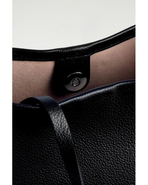 COS Black Paradigm Micro Tote Bag