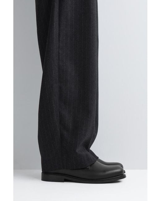 COS Black Leather Derby Shoes for men