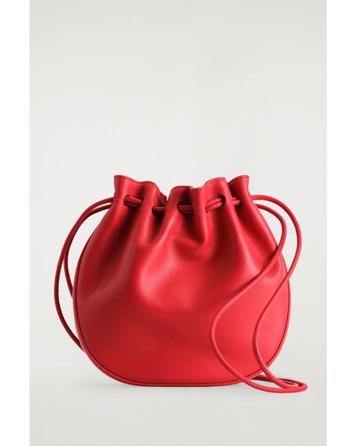 COS Red Pomme Crossbody Bag
