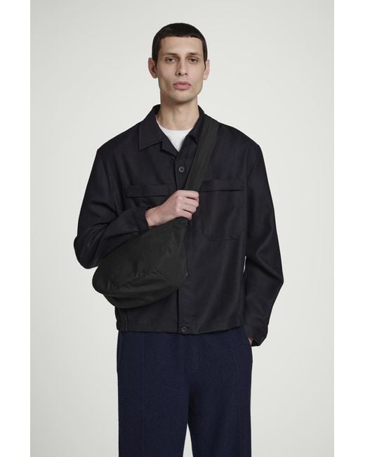 COS Black Crossbody Saddle Bag - Nylon for men