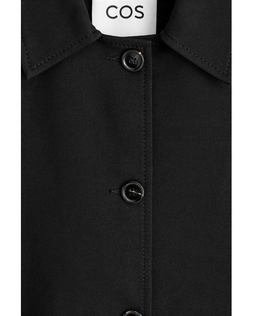 COS Black Rounded Jersey Jacket
