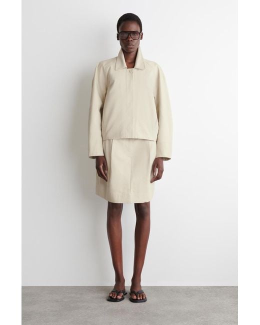 COS Natural Rounded Cotton Jacket