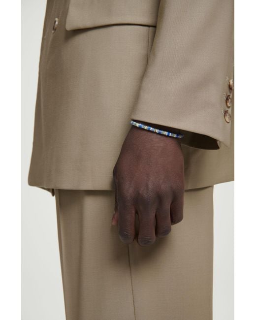 COS Blue Semi-precious Beaded Bracelet for men