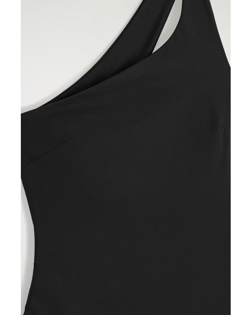 COS Black One-shoulder Swimsuit