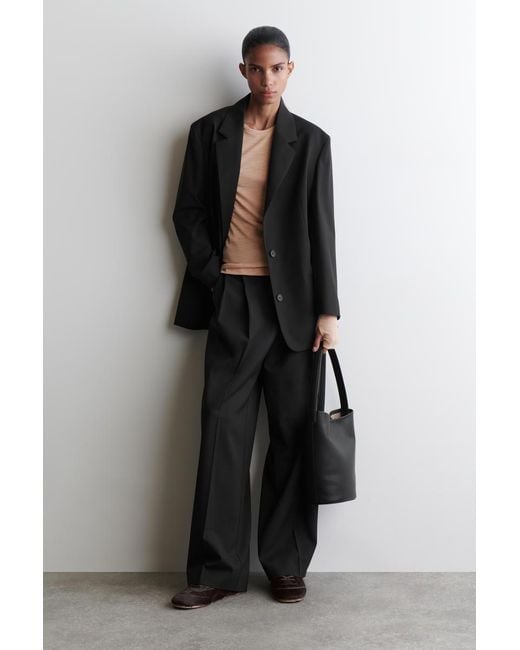 COS Natural Slim Merino Wool Top