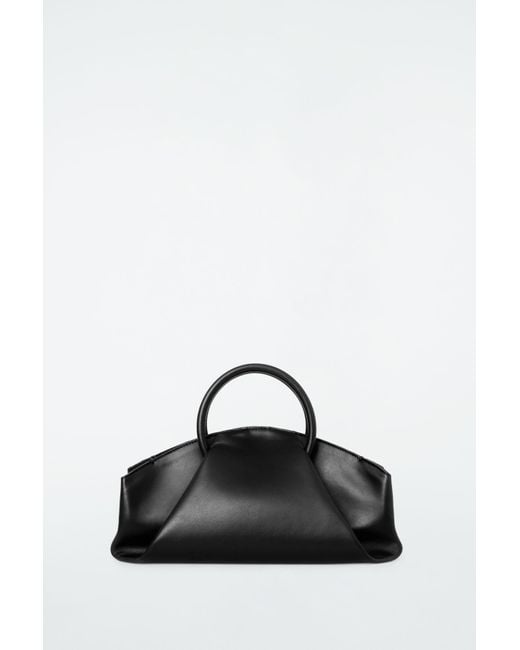 cos soft folded leather backpack Zip closure COS Fold Shoulder Bag -