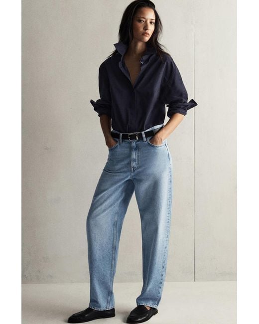 COS Blue Tailored Cotton Shirt