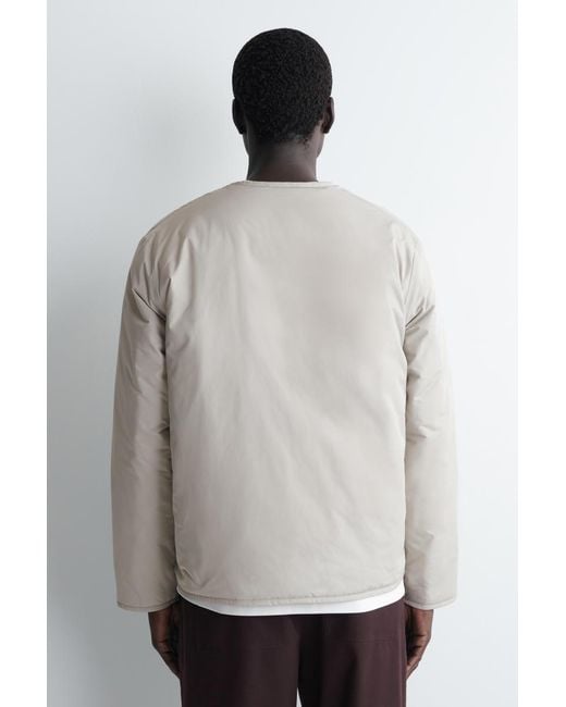 COS Gray Reversible Quilted Jacket for men