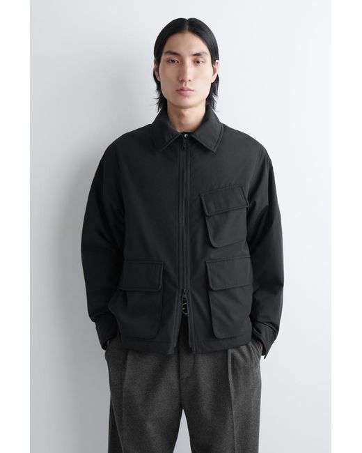 COS PADDED NYLON UTILITY JACKET サイズM COS Padded Nylon Utility Jacket in Black for Men | Lyst
