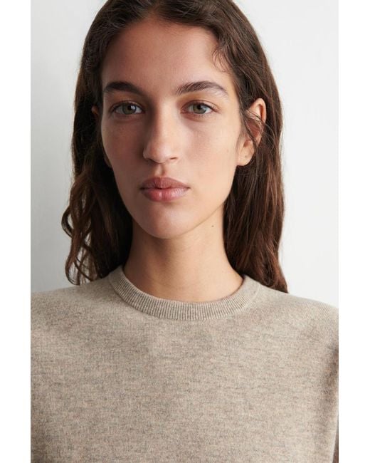 COS Natural Merino Wool Crew-Neck Jumper