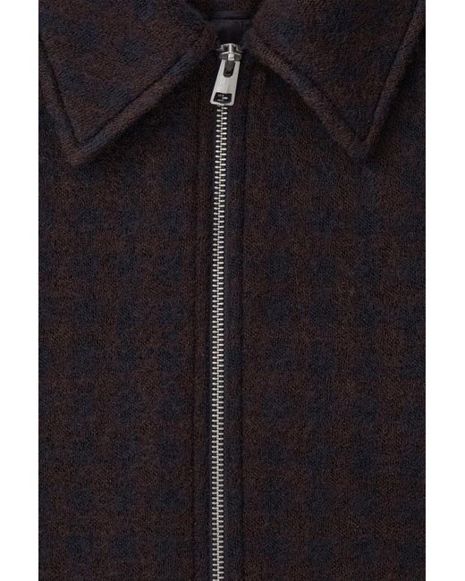 COS Blue Oversized Boiled-wool Jacket