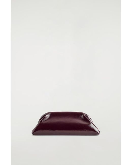 COS Brown Ingot Clutch Bag