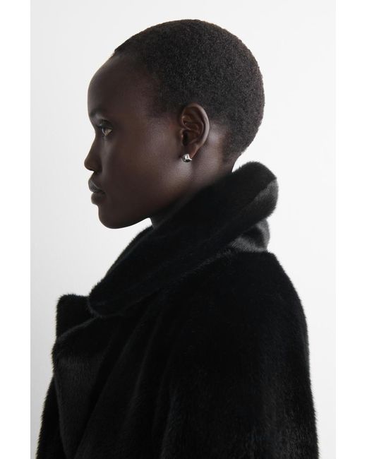 COS Metallic Mini Half-Hoop Earrings