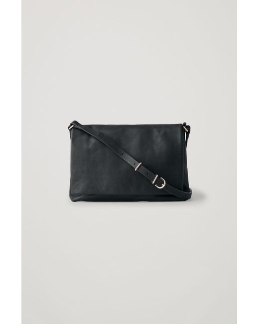COS Black Small Soft-leather Shoulder Bag