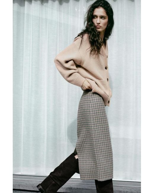 COS Natural Oversized Merino Wool Cardigan