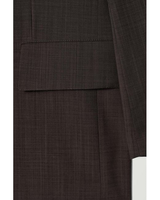 COS Black Fluid Lightweight Wool Blazer for men