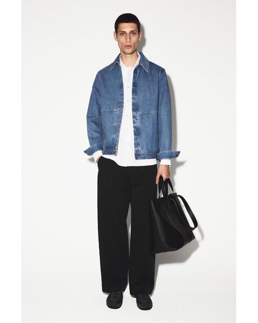 COS Blue Minimal Denim Jacket for men
