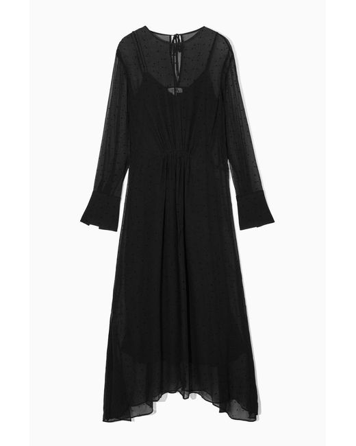 COS Black Midi-Kleid