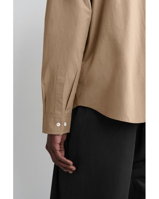 COS Natural Relaxed Pima Cotton Poplin Shirt for men