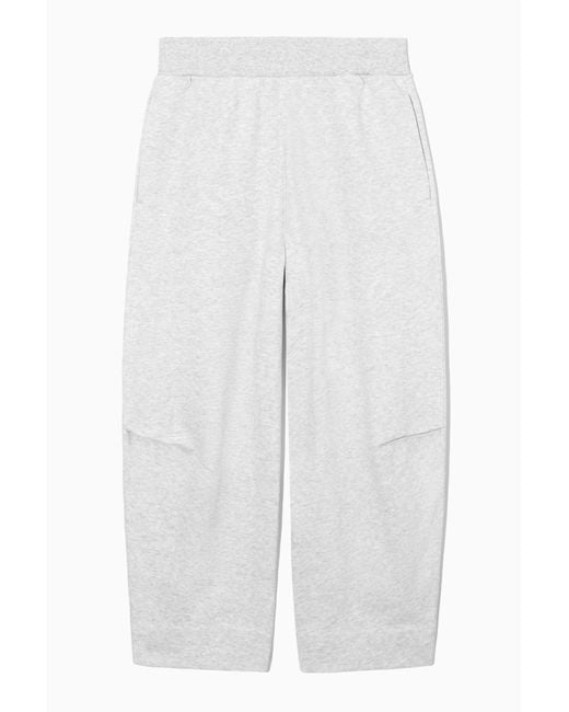 COS White Barrel-leg JOGGERS