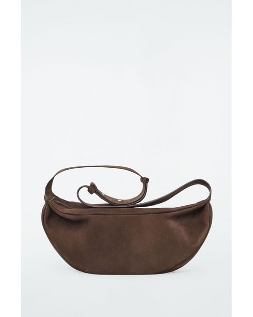 COS Brown Swing Crossbody - Suede