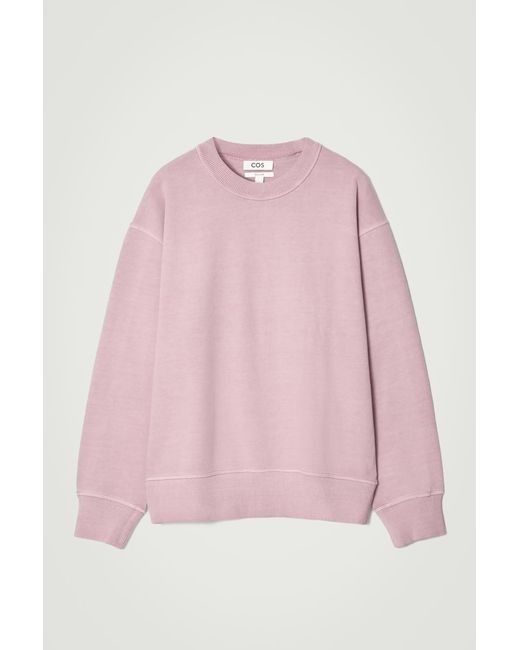 COS Pink Relaxed Washed-cotton Sweatshirt for men