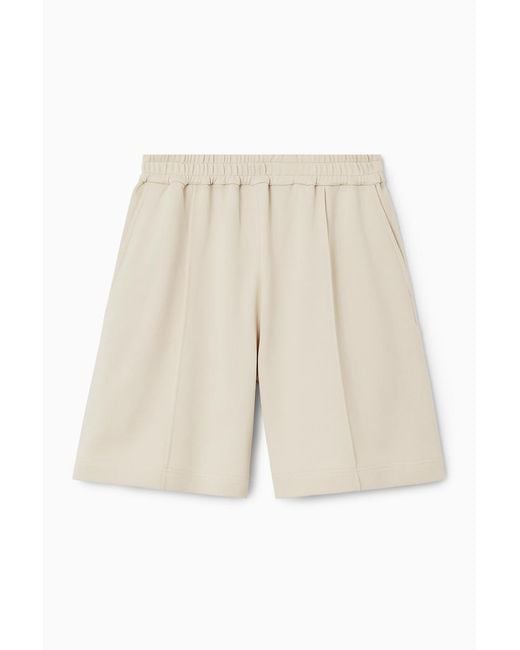 COS Natural Shorts Aus Mittelschwerem Jersey