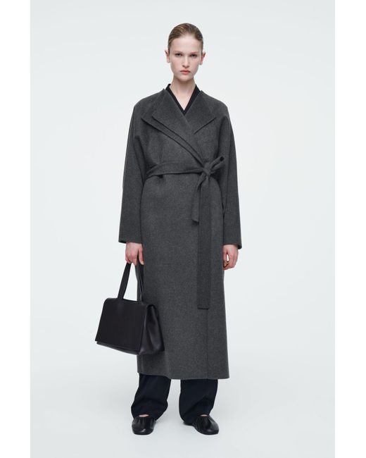 COS Black The Oversized Double-faced Coat