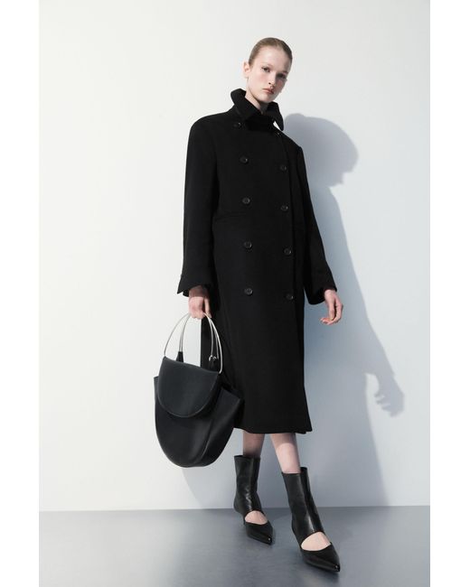 COS Black The Recycled-cashmere Trench Coat