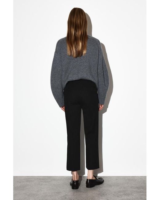 COS Black Tailored Cropped Pants
