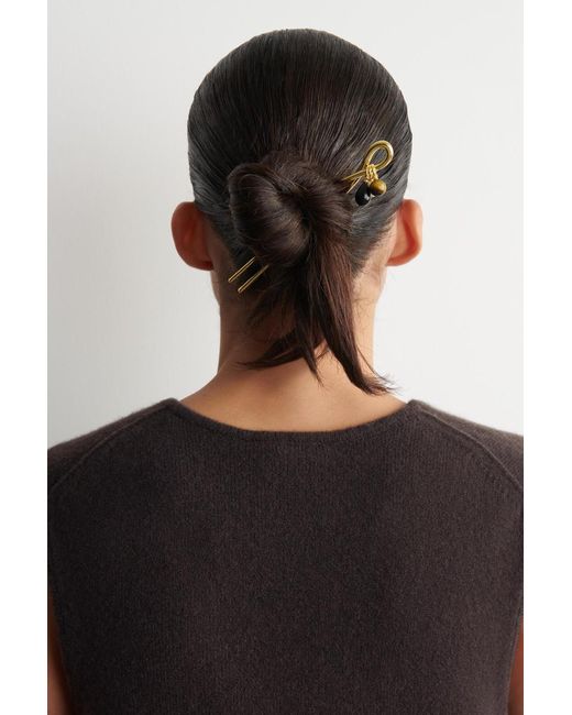 COS White Haarnadel Mit Anhängern