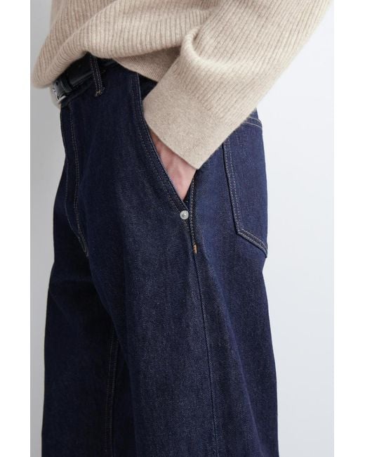COS Blue Relaxed-Fit Bootcut Jeans for men